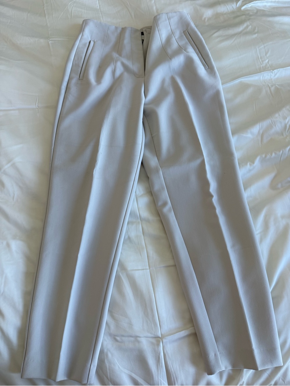 Zara Off-White Women's Tailored Pants